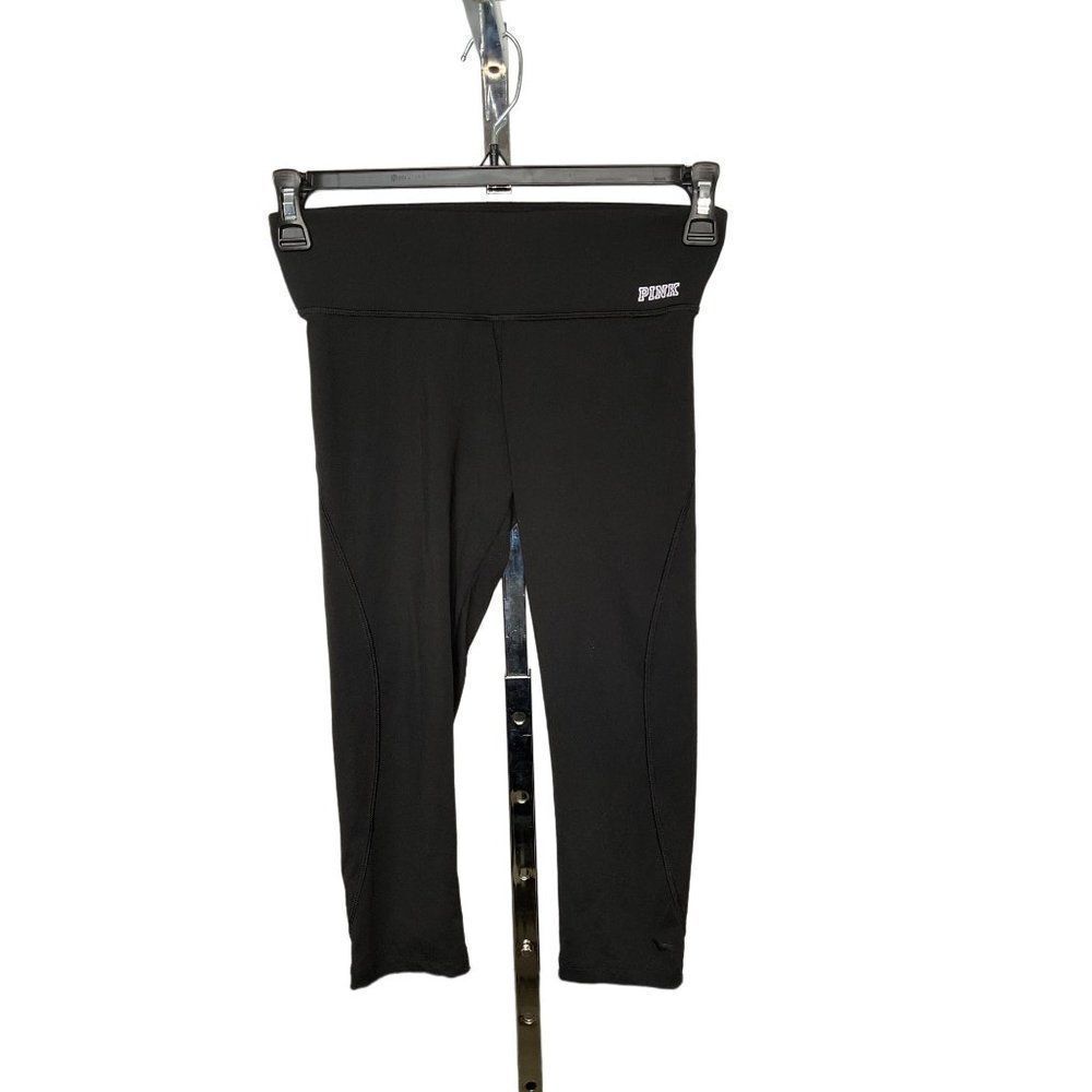 VICTORIA'S Secret PINK Yoga XS Black Leggings Womens